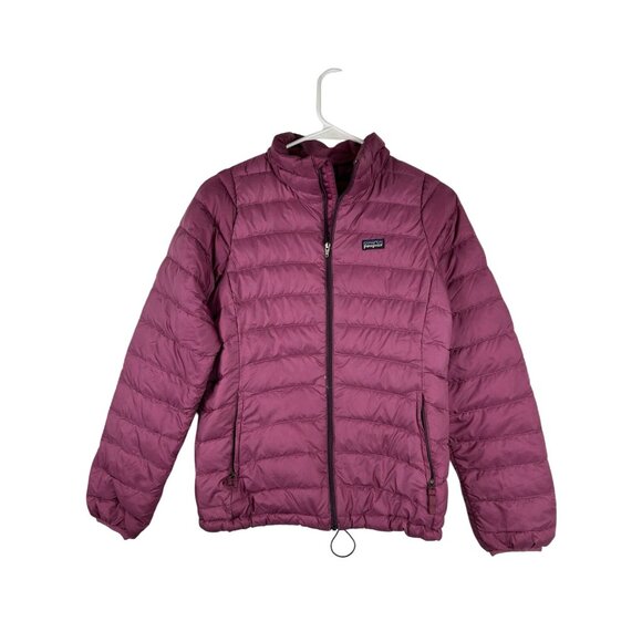 Patagonia Other - Patagonia Girls XL 14  Hi-Loft Down Sweater Hoody Hooded Puffer Jacket Pink